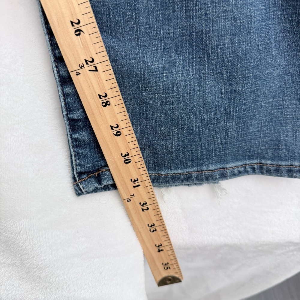 Lucky Brand 363 Vintage Jeans Mens 36x32 Blue Whisker Stretch Distressed - Picture 6 of 12